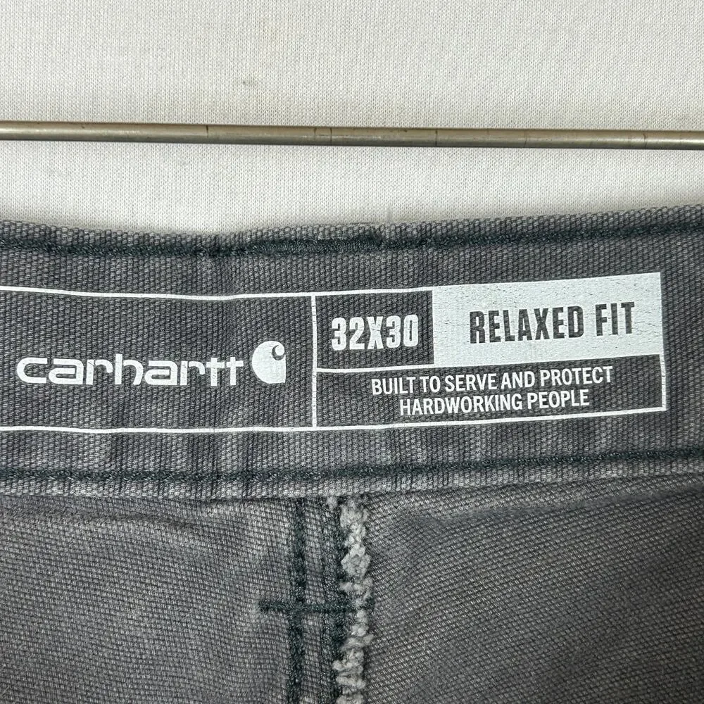 Carhartt Rugged Flex Canvas Double-Front Pant Shadow Size 32x30 (Measures 32x29)